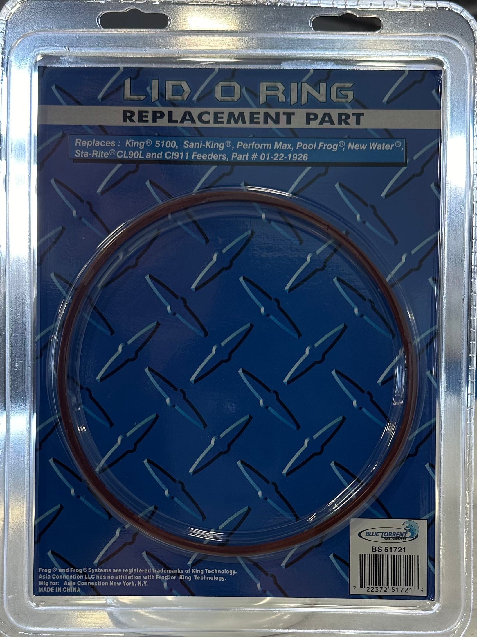 Replacement O-ring for King Tech 5100, Sani-king, Perform Max, Pool Frog, New Water, Sta-Rite CL90L and CI911 Feeders