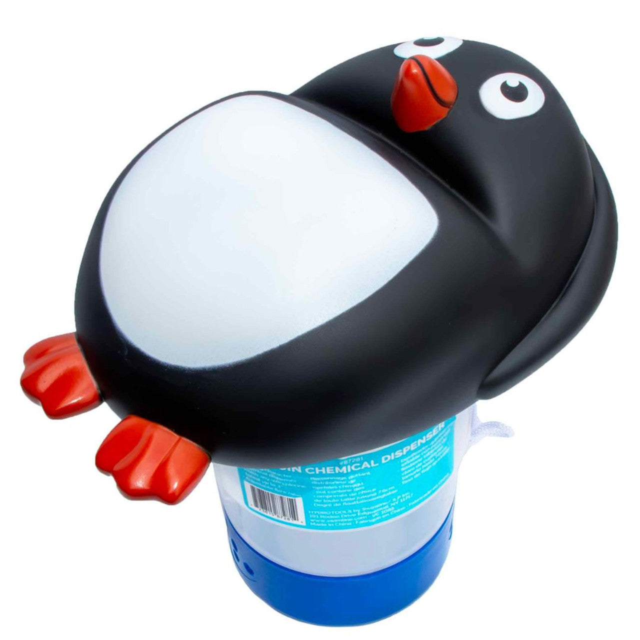 Swimline Cool Penguin Chlorine Tablet Floating Pool Chemical Dispenser