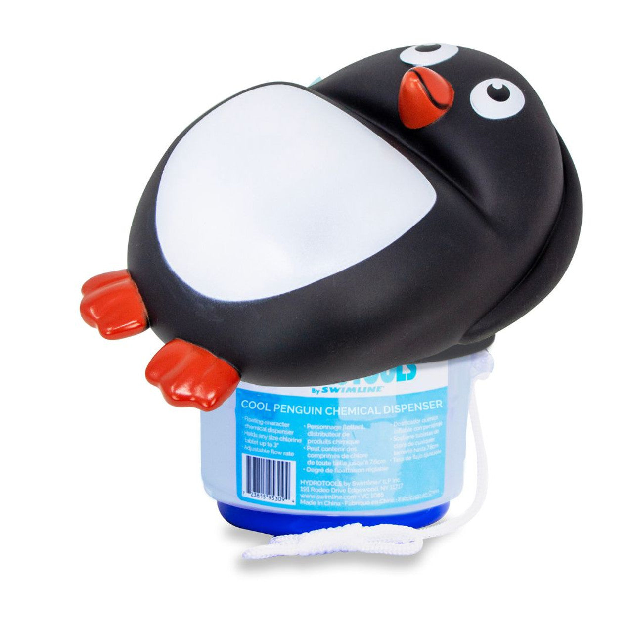 Swimline Cool Penguin Chlorine Tablet Floating Pool Chemical Dispenser