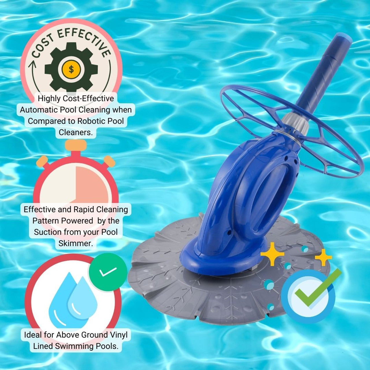 Swimline Hydrotools Above Ground Automatic Suction Pool Cleaner